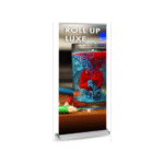 Roll-up large de luxe en aluminium couleur chromée 320x200cm