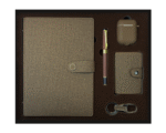 Coffret Agenda VIP 16x22 cm en similicuir Avec Ecouteur sans fil et 3 Accessoires Complets coloris au choix – Image 4