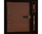 Coffret Agenda VIP 16x22 cm en similicuir et 2 Accessoires Complets Couleur au Choix – Image 6
