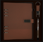 Coffret Agenda VIP 16x22 cm en similicuir et 2 Accessoires Complets Couleur au Choix – Image 9