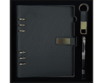Coffret Agenda VIP 16x22 cm en similicuir et 2 Accessoires Complets Couleur au Choix – Image 8