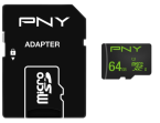 CARTE MÉMOIRE PNY MICROSDHC 64GO 50MB/s AVEC ADAPTATEUR – Image 3