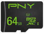 CARTE MÉMOIRE PNY MICROSDHC 64GO 50MB/s AVEC ADAPTATEUR – Image 2