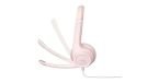 Casque Logitech H390 avec microphone anti-parasite - USB Rose (981-001281) – Image 4
