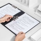 Classeur à pince Deli NS139 A4 Nusign Double pince Blanc – Image 6