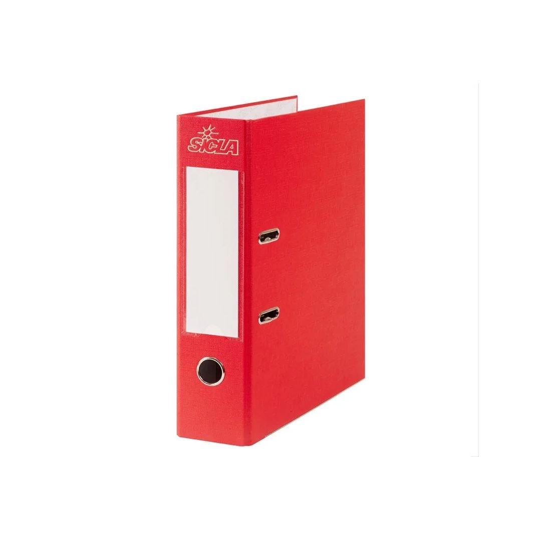 Lot de 5 Classeurs à levier SICLA Simili Cuir Dos 80 mm Format CCP horizontal 19,5x28 cm Coloris au choix – Image 12