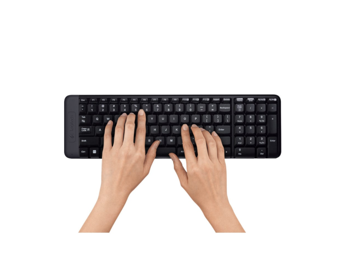 Clavier et souris sans fil RF Logitech Combo MK220 QWERTY Anglais Noir (920-003168) – Image 4