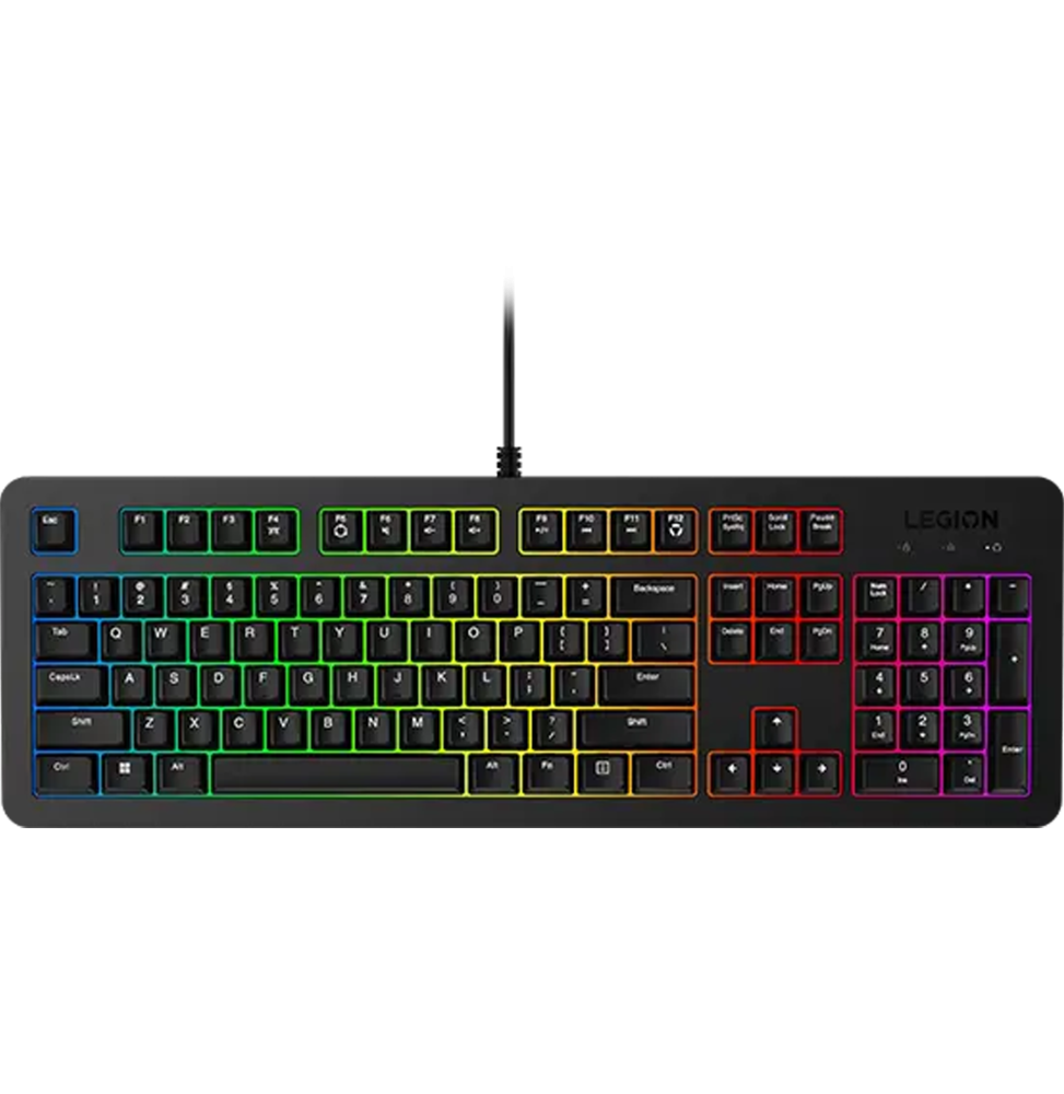 Clavier filaire gaming Lenovo Legion K310 RGB- Noir AZERTY Français(GY41N91869) – Image 2