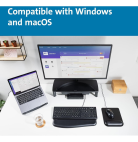 Clavier filaire Kensington ValuKeyboard USB - AZERTY France (1500109FR) – Image 6