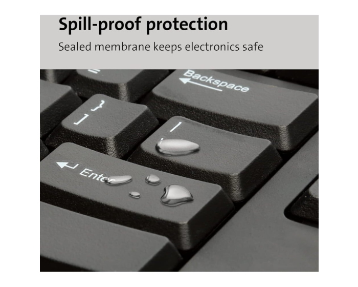 Clavier filaire Kensington ValuKeyboard USB - AZERTY France (1500109FR) – Image 8