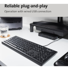 Clavier filaire Kensington ValuKeyboard USB - AZERTY France (1500109FR) – Image 5