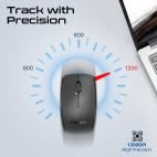 Clavier multimédia ergonomique sans fil avec repose-poignet et souris ambidextre Promate ProCombo-14 – Image 8