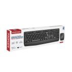 Clavier multimédia ergonomique sans fil avec repose-poignet et souris ambidextre Promate ProCombo-14 – Image 11