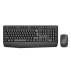 Clavier multimédia ergonomique sans fil avec repose-poignet et souris ambidextre Promate ProCombo-14 – Image 6