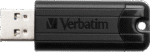 Clé USB Verbatim PinStripe USB 3.2 Gen 1 - 32 Go, 64 Go ou 128 Go - Noire  Design rétractable à rayures – Image 4