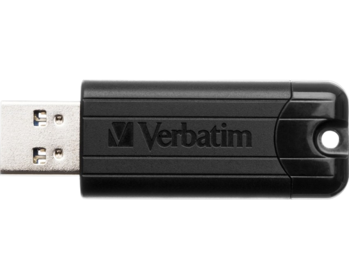 Clé USB Verbatim PinStripe USB 3.2 Gen 1 - 32 Go, 64 Go ou 128 Go - Noire  Design rétractable à rayures – Image 8