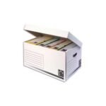 Lot de 10 Conteneurs  d'archives avec couvercle en carton SICLA