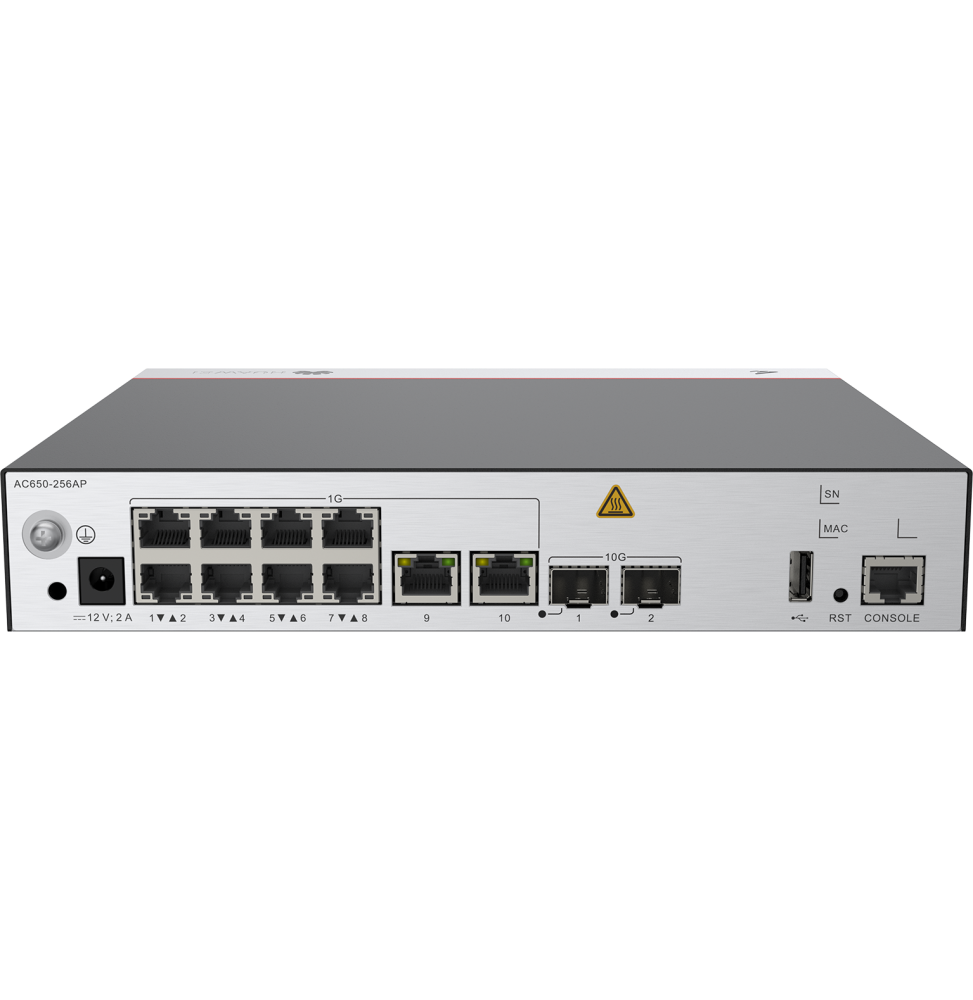 Contrôleur d'accès sans fil Huawei AC650-256AP avec 10 Ports GE et 2 Ports SFP+ 10GE (02355NCH) – Image 11
