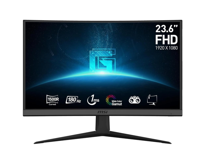 Écran incurvé Gaming MSI 24" Full HD G24C6 E2 180 Hz (9S6-3BA01T-058) – Image 5