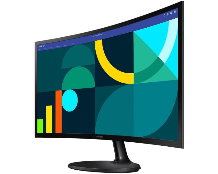 Écran incurvé Samsung 24"Full HD Essential S3 S36GD Max 100Hz (LS24D360GAUXEN) – Image 4