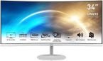 Écran MSI Pro MP341CQW Écran Bureautique Incurvé 34" - 3440x1440 - 21:9 Blanc – Image 7