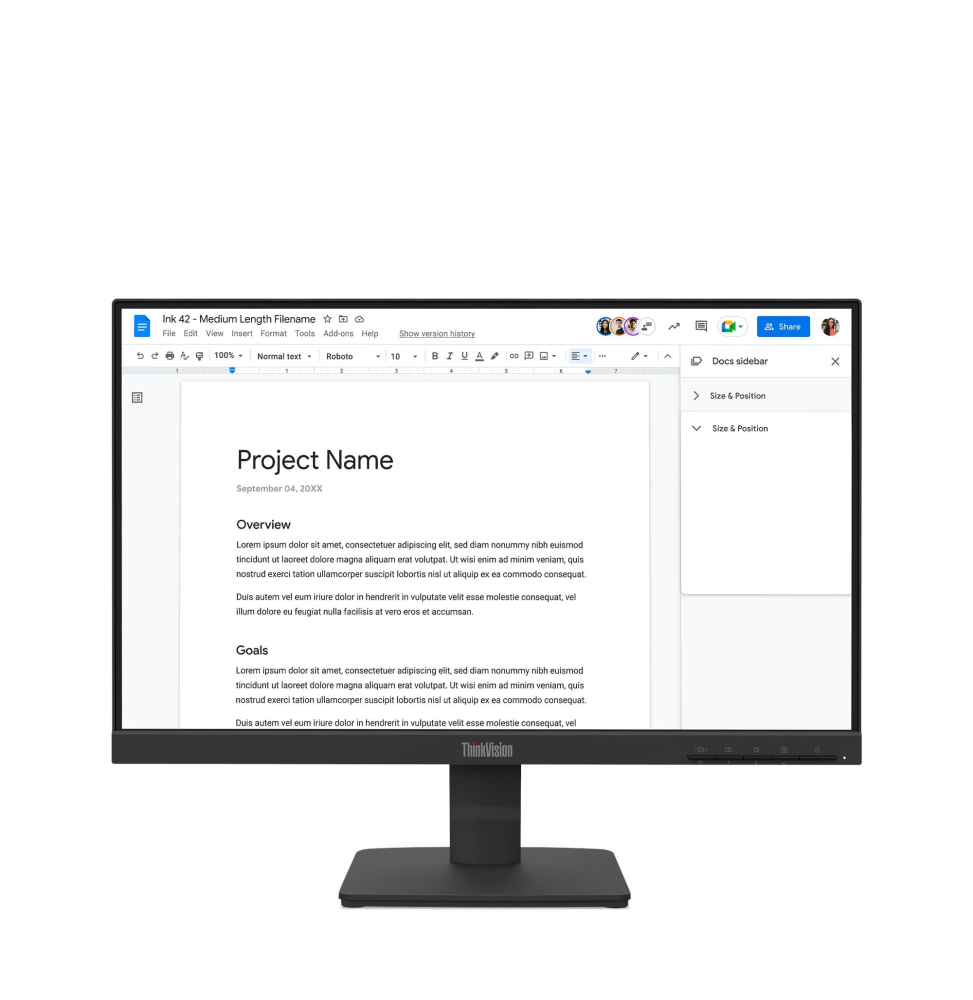 Écran Plat Lenovo ThinkVision S22-4e 22"FHD 100Hz (64CBKAT6EU) – Image 7