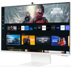 Écran SAMSUNG moniteur flat 32" SMART ULTRA HD 4k 3840*2160 serie 8 Blanc avec camera intgeré (LS32CM801UMXZN) – Image 2