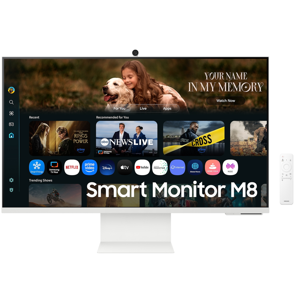 Écran Smart AI 32" Samsung M8 M80F UHD 4K avec camera  (LS32FM801UUXEN) – Image 5