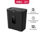 Destructeur De Documents Deli ET022 Coupe croisée 10 Feuilles 12 Litres – Image 6