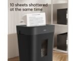 Destructeur de documents A4 DELI ET024 Coupe croisée 10 Feuilles / 15 Litres – Image 3