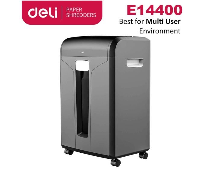 Destructeur de documents Professionnel DELI E14400 Coupe croisée 16 Feuilles / 31 Litres – Image 7
