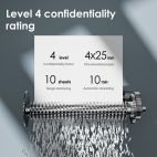 Destructeur De Papier Deli ET051 Coupe croisée 10 Feuilles / 16 Litres – Image 6