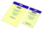 Lot de 5 notes repositionnables avec des lignes DONAU  150 mm x 101 mm Couleur jaune – Image 2