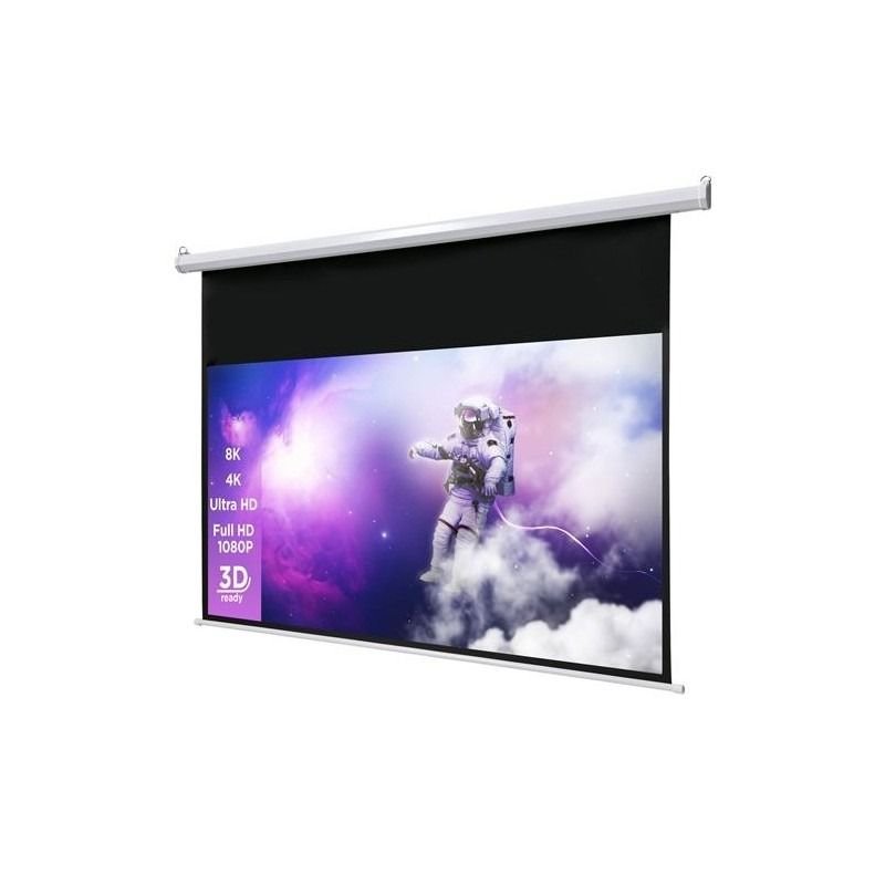 Ecran de projection murale Motorisé DELI 50454 - 2,21M * 1,24M 16:9 100 POUCES – Image 2