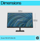 Ecran PC HP FHD V24v G5 23,8 Pouces (65P62AA) – Image 4