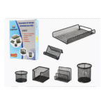 Ensemble de bureau CROWN 3580T en Métal 6 pièces Noir