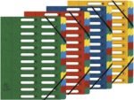 Trieur EXACOMPTA Harmonika® à fenêtres avec élastiques carte lustrée 24 compartiments Coloris au choix – Image 2