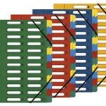 Trieur EXACOMPTA Harmonika® à fenêtres avec élastiques carte lustrée 24 compartiments Coloris au choix