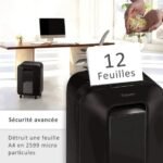 destructeur de documents coupe micro 12 feuilles FELLOWES Powershred LX201 (F5050101)