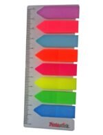 pochette d'index marques pages FANTASTICK 8 coul fluos Ass avec Mini règle – Image 5