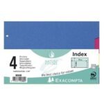 Lot de 10 jeux d'intercalaires neutres pour fiches bristol 4 positions