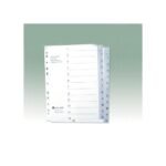 Lot de 25 Jeux d'intercalaires numériques Polypro ATLAS 1 à 12 format A4