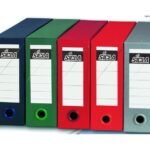 Lot de 5 Boites de classement SICLA en polypro Dos 8 cm (9 Coul au choix)