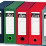 Lot de 5 Boites de classement SICLA en polypro Dos 12 cm (9 Coul au choix)