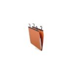 Lot de 25 Dossiers suspendus Kraft orange SICLA  tube 25 pour armoire