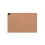 Tableau d'affichage en liège ROCADA avec cadre en bois 60 x 90 cm