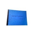 Lot de 5 Registres Comptable 25x32 cm 80 pages Couverture en carton rigide