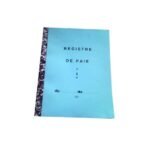 Lot de 5 Registres de paie 24,5x32 cm 54 pages