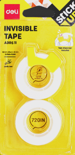 Lot de 16 Ensembles de rubans adhésif invisible Deli EA30611 - 18 mm x 18,3 m – Image 4