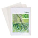 Lot de 50 pochettes coins A4 EXACOMPTA en PVC lisse